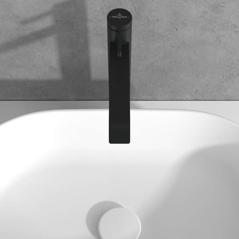 Villeroy&Boch Dawn bateria umywalkowa wysoka bez korka czarny matowy TVW106106152K5