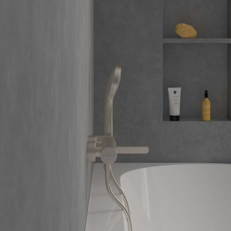 Villeroy&Boch Dawn bateria wannowa ścienna nikiel szczotkowany TVT10650115164