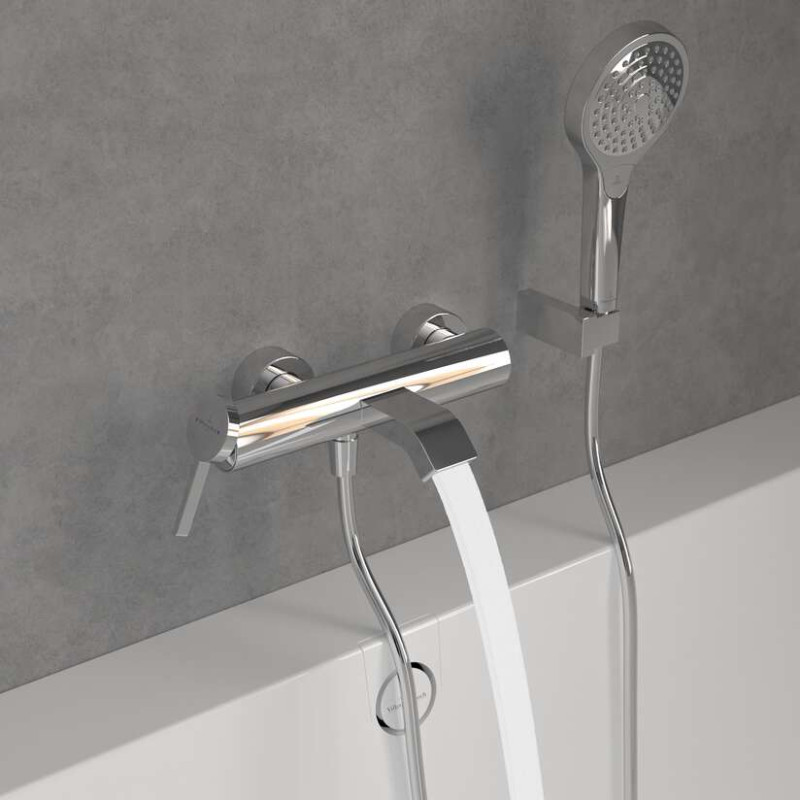 Villeroy&Boch Dawn bateria wannowa ścienna chrom połysk TVT10650115261