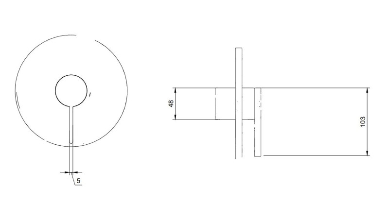 Villeroy&Boch Dawn bateria prysznicowa podtynkowa chrom połysk TVS10635211061