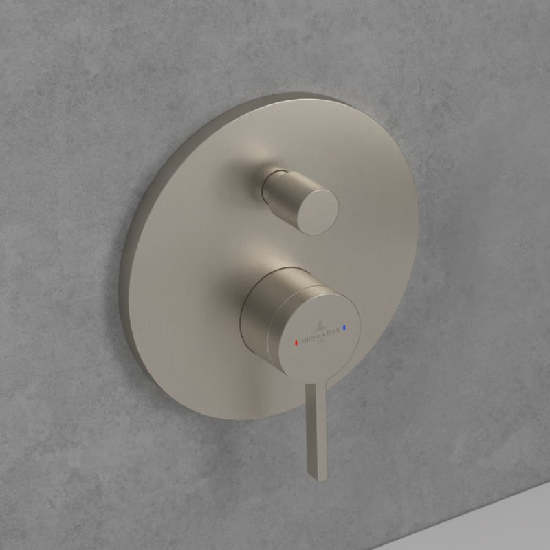 Villeroy&Boch Dawn bateria wannowo-prysznicowa podtynkowa nikiel szczotkowany TVS10635311064