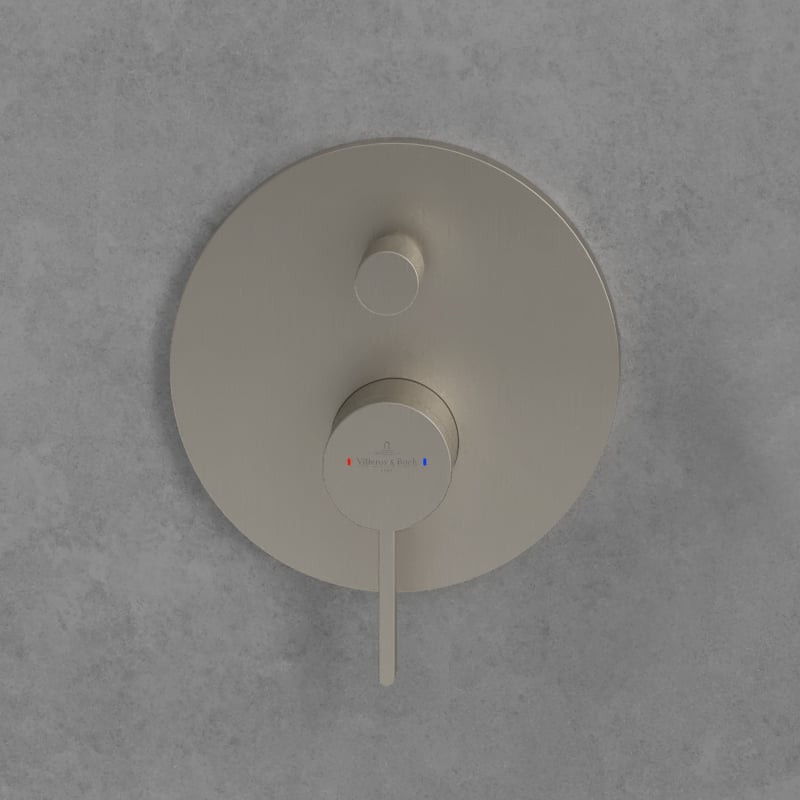 Villeroy&Boch Dawn bateria wannowo-prysznicowa podtynkowa nikiel szczotkowany TVS10635311064