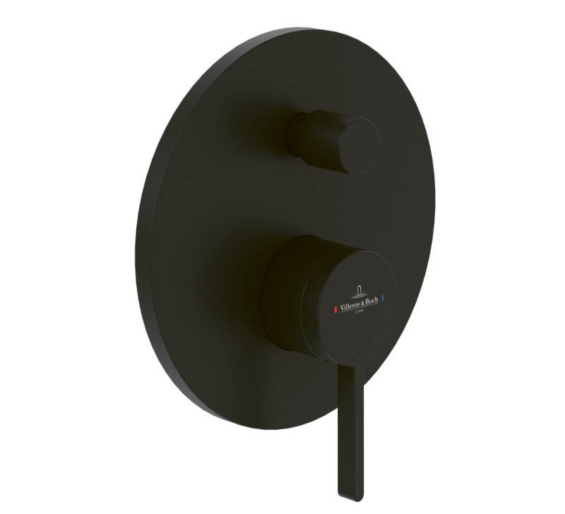 Villeroy&Boch Dawn bateria wannowo-prysznicowa podtynkowa czarny matowy TVS106353110K5