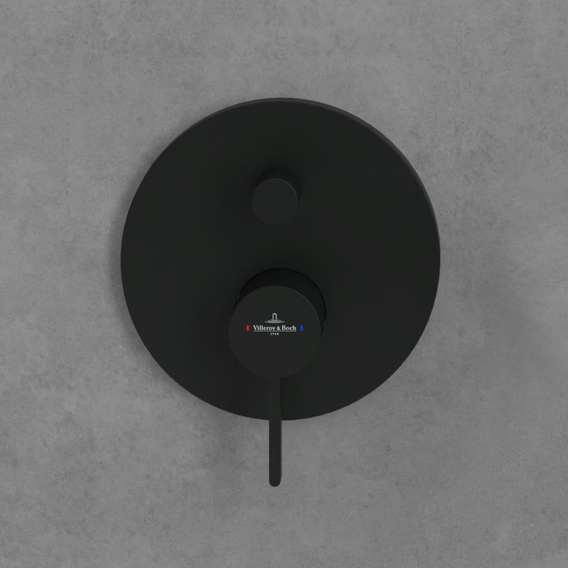 Villeroy&Boch Dawn bateria wannowo-prysznicowa podtynkowa czarny matowy TVS106353110K5