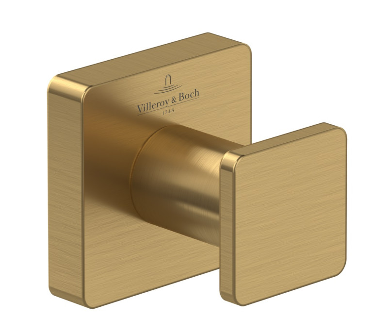 Villeroy&Boch Elements Striking haczyk pojedyńczy złoty szczotkowany TVA15201100076