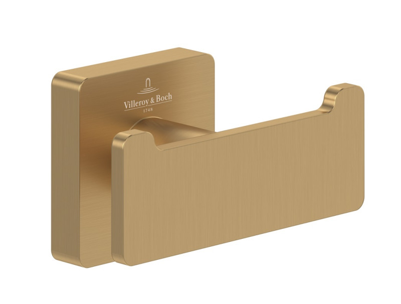 Villeroy&Boch Elements Striking podwójny haczyk złoty szczotkowany TVA15201200076