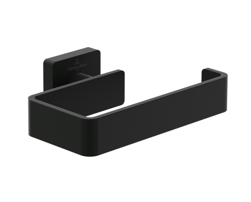 Villeroy&Boch Elements Striking uchwyt na papier toaletowy bez pokrywy czarny matowy TVA152014000K5