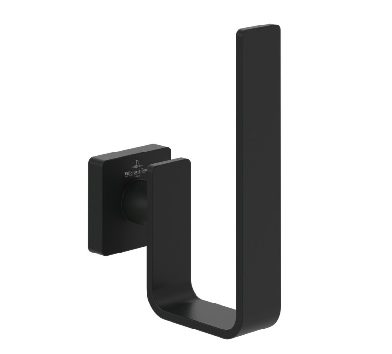 Villeroy&Boch Elements Striking uchwyt na zapasowy papier toaletowy czarny matowy TVA152015000K5