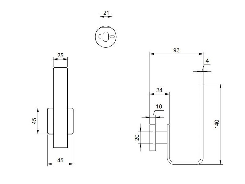 Villeroy&Boch Elements Striking uchwyt na zapasowy papier toaletowy czarny matowy TVA152015000K5
