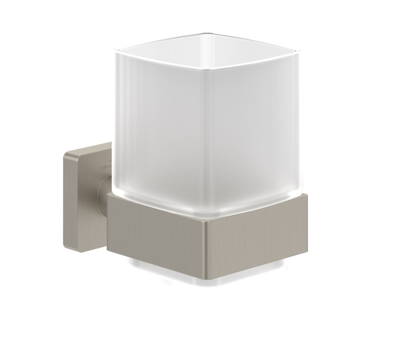 Villeroy&Boch Elements Striking szklanka z uchwytem wisząca nikiel szczotkowany TVA15201900064