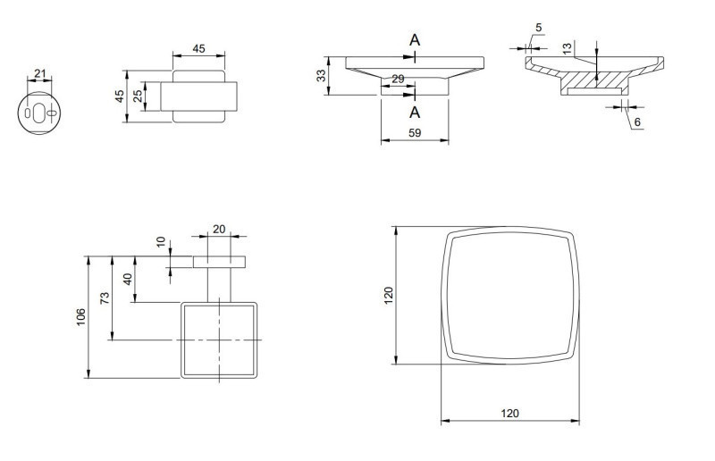 Villeroy&Boch Elements Striking mydelniczka wisząca czarny matowy TVA152020000K5