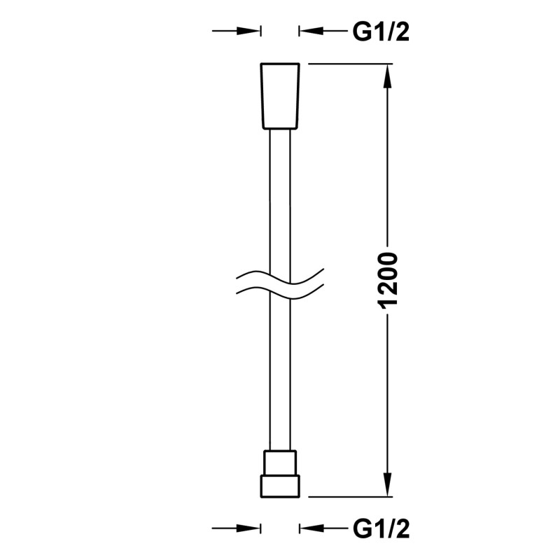Tres wąż 1,2m satin 91.34.609.12