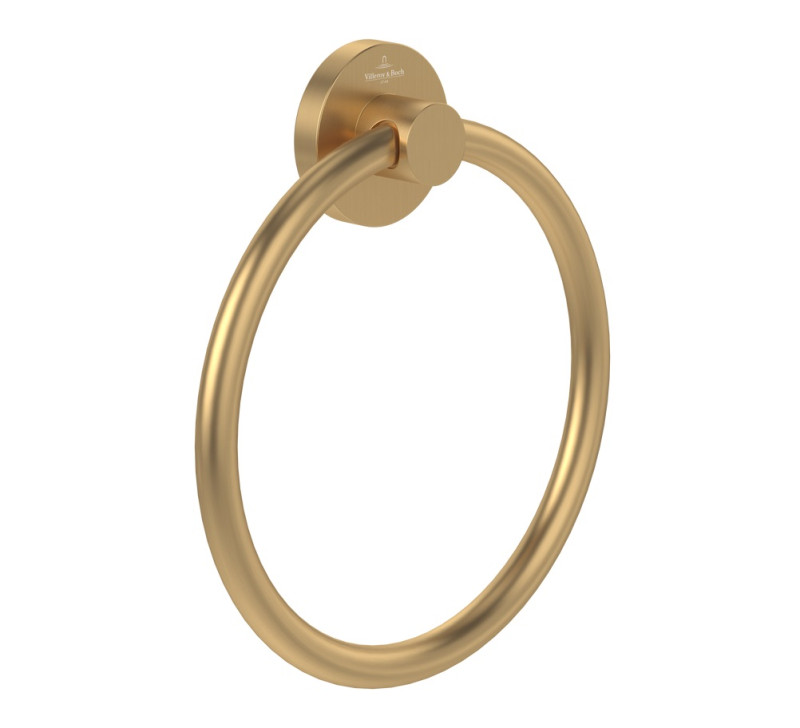 Villeroy&Boch Elements Tender uchwyt na ręcznik złoty szczotkowany TVA15100500076