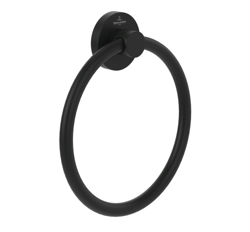 Villeroy&Boch Elements Tender uchwyt na ręcznik czarny matowy TVA151005000K5