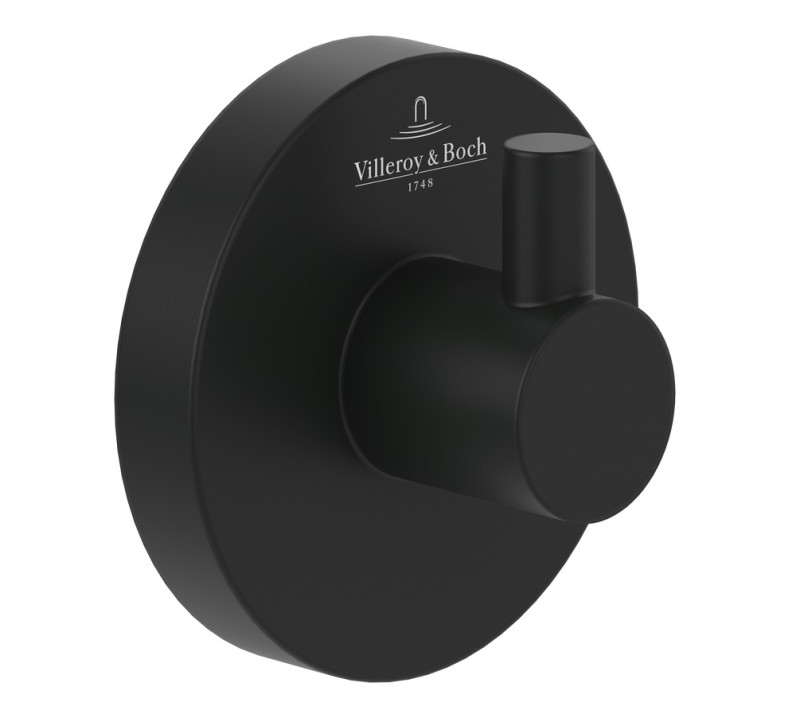 Villeroy&Boch Elements Tender pojedyńczy haczyk na ręczniki czarny matowy TVA151011000K5