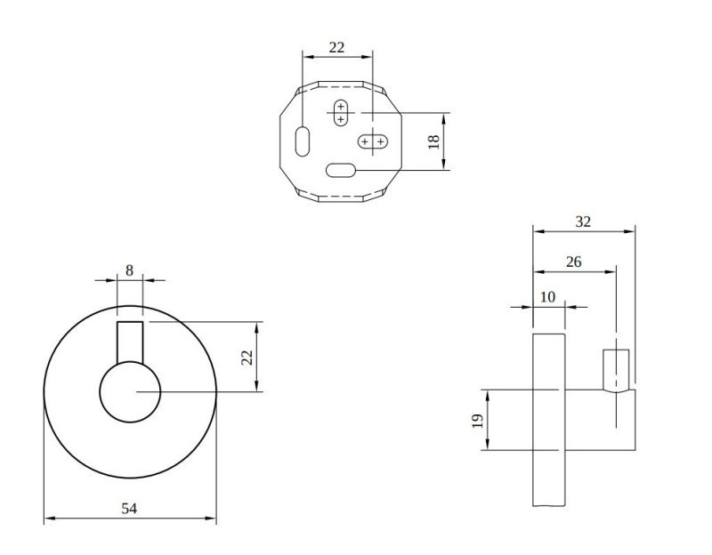 Villeroy&Boch Elements Tender pojedyńczy haczyk na ręczniki czarny matowy TVA151011000K5
