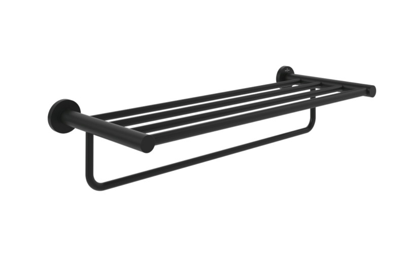 Villeroy&Boch Elements Tender półka na ręcznik z wieszakiem 60 cm czarny matowy TVA151006000K5