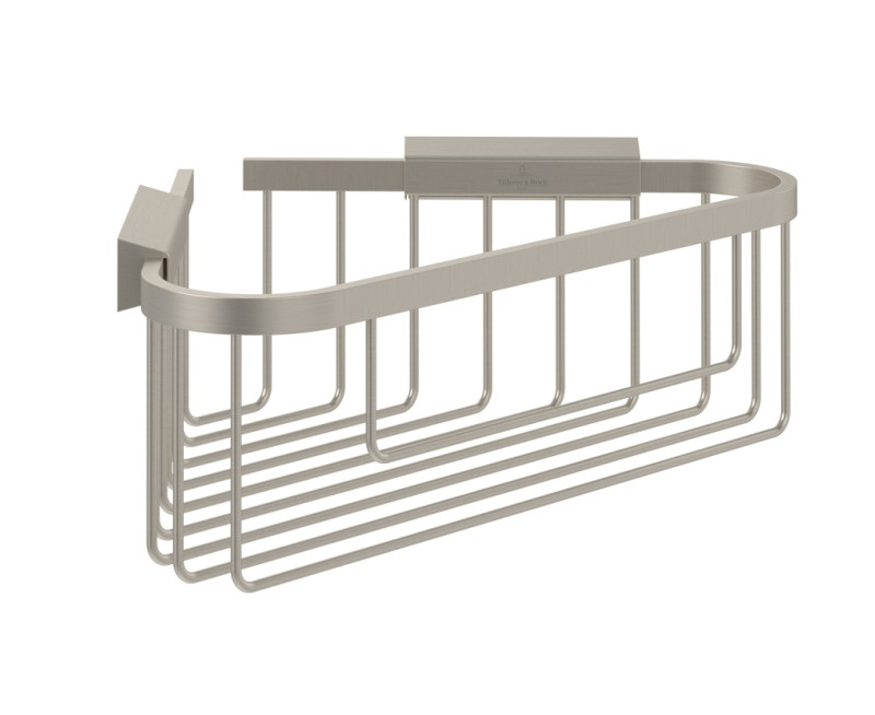 Villeroy&Boch Elements Tender koszyk prysznicowy narożny nikiel szczotkowany TVA15100900064