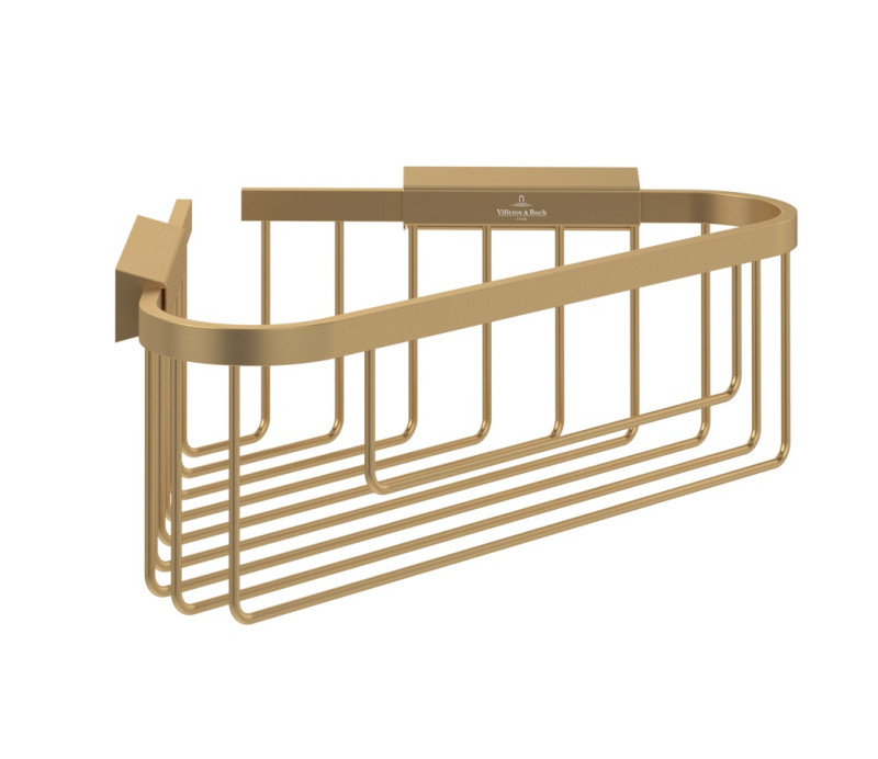 Villeroy&Boch Elements Tender koszyk prysznicowy narożny złoty szczotkowany TVA15100900076