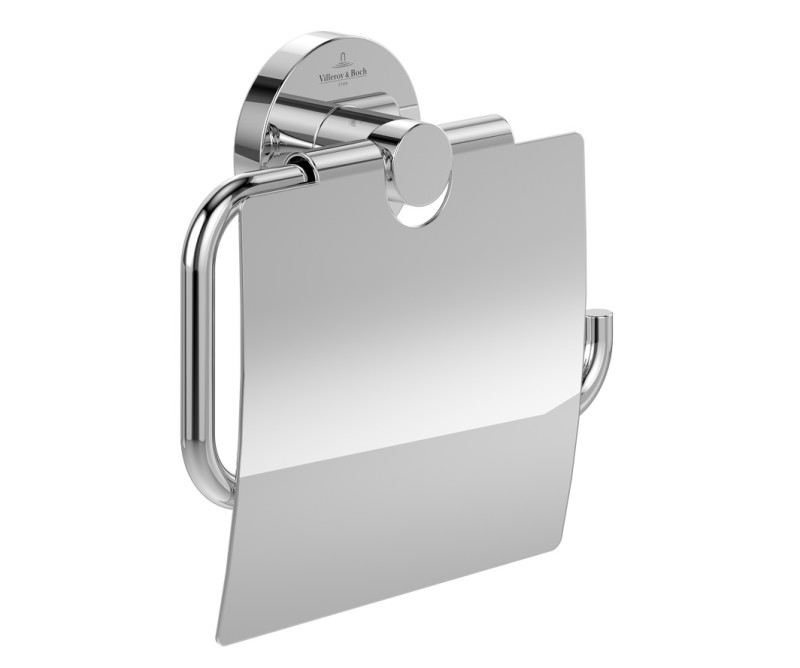 Villeroy&Boch Elements Tender uchwyt na papier toaletowy z pokrywą chrom połysk TVA15101300061