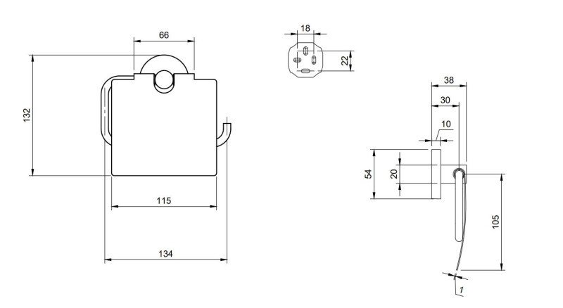 Villeroy&Boch Elements Tender uchwyt na papier toaletowy z pokrywą nikiel szczotkowany TVA15101300064