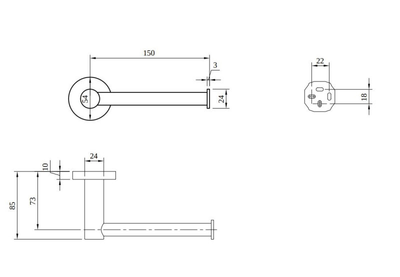 Villeroy&Boch Elements Tender uchwyt na papier toaletowy bez pokrywy nikiel szczotkowany TVA15101400064