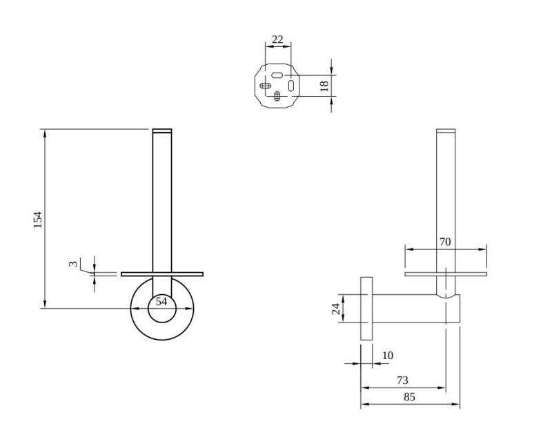 Villeroy&Boch Elements Tender uchwyt na zapasowy papier toaletowy nikiel szczotkowany TVA15101500064