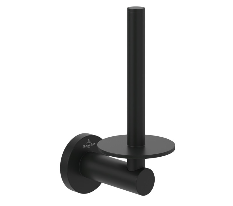 Villeroy&Boch Elements Tender uchwyt na zapasowy papier toaletowy czarny matowy TVA151015000K5