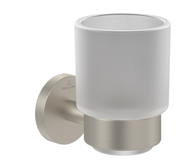 Villeroy&Boch Elements Tender szklanka z uchwytem wisząca nikiel szczotkowany TVA15101800064