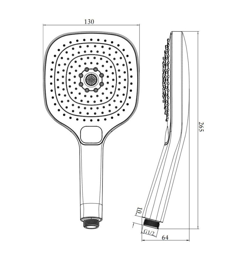 Villeroy&Boch Infinity Showers słuchawka prysznicowa czarny matowy TVS110001000K5