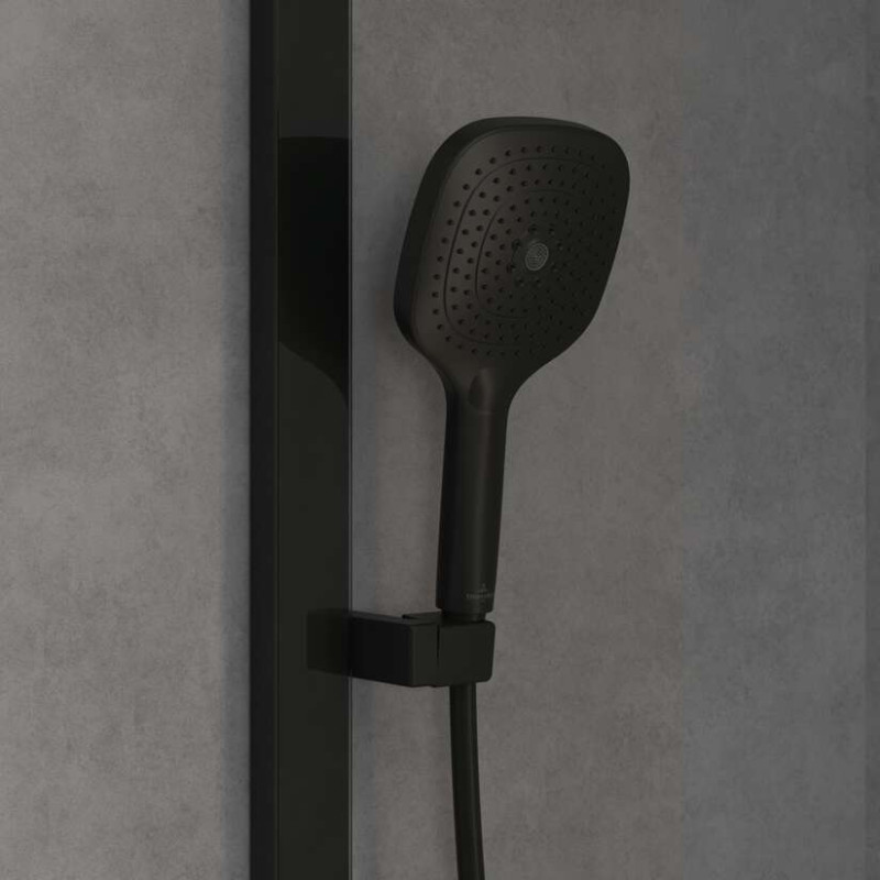 Villeroy&Boch Infinity Showers zestaw prysznicowy z drążkiem czarny matowy TVS110003000K5