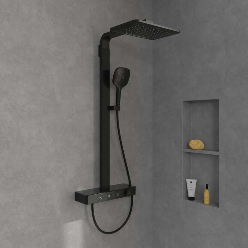 Villeroy&Boch Infinity Showers termostatyczny zestaw prysznicowy czarny matowy TVS110004000K5