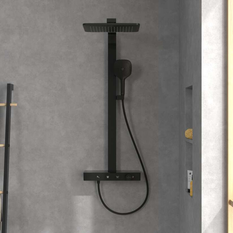 Villeroy&Boch Infinity Showers termostatyczny zestaw prysznicowy czarny matowy TVS110004000K5