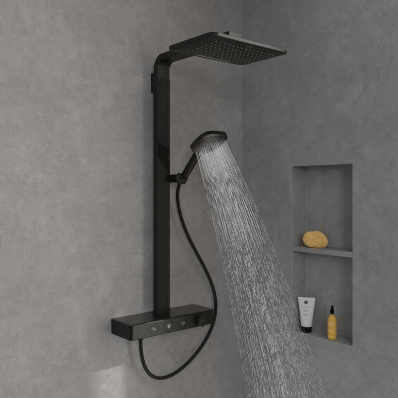 Villeroy&Boch Infinity Showers termostatyczny zestaw prysznicowy czarny matowy TVS110004000K5