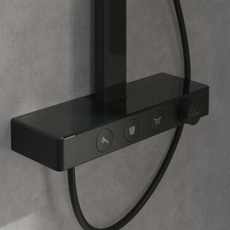 Villeroy&Boch Infinity Showers termostatyczny zestaw prysznicowy czarny matowy TVS110004000K5