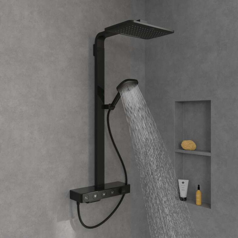 Villeroy&Boch Infinity Showers termostatyczny zestaw wannowo-prysznicowy czarny matowy TVS110005000K5