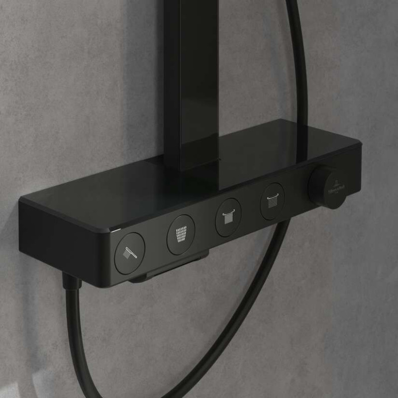 Villeroy&Boch Infinity Showers termostatyczny zestaw wannowo-prysznicowy czarny matowy TVS110005000K5