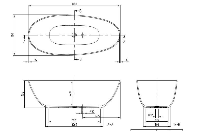 Villeroy&Boch Antao wanna wolnostojąca 170 x 75 cm biały Weiss Alpin UBQ170TAO7TV-01