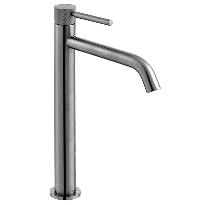 Vado Knurled Accents bateria umywalkowa wysoka bez korka gunmetal szczotkowany IND-ORI200/SB-BGMK