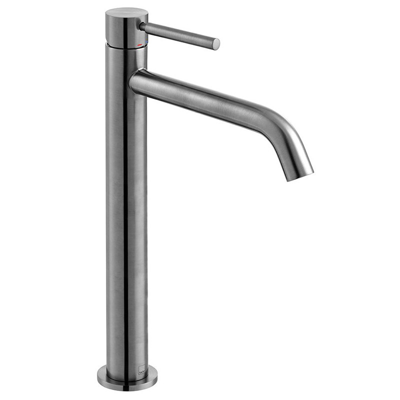 Vado Origins bateria umywalkowa wysoka bez korka gunmetal szczotkowany IND-ORI200E/SB-BGM