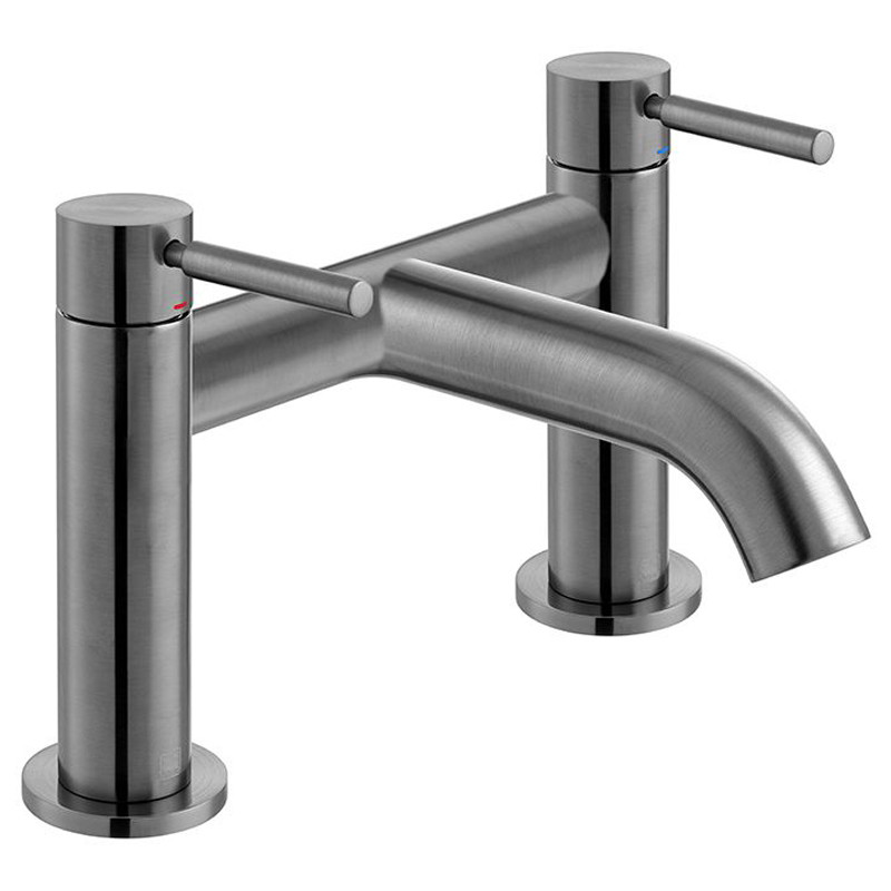 Vado Origins bateria wannowa dwuotworowa gunmetal szczotkowany IND-ORI237-BGM