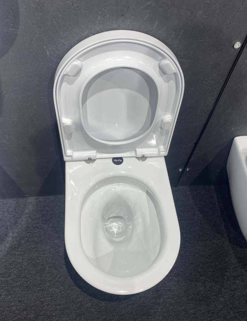 Catalano Sfera 50 Silentech Up-Fix muszla wisząca + deska wolnoopadająca + mocowanie 50x35 biały połysk Cataglaze 0511700001 + 0551150001 + 9056160000