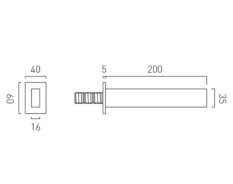Vado Edit wylewka wannowa 20 cm gunmetal szczotkowany IND-EDI140-BGM