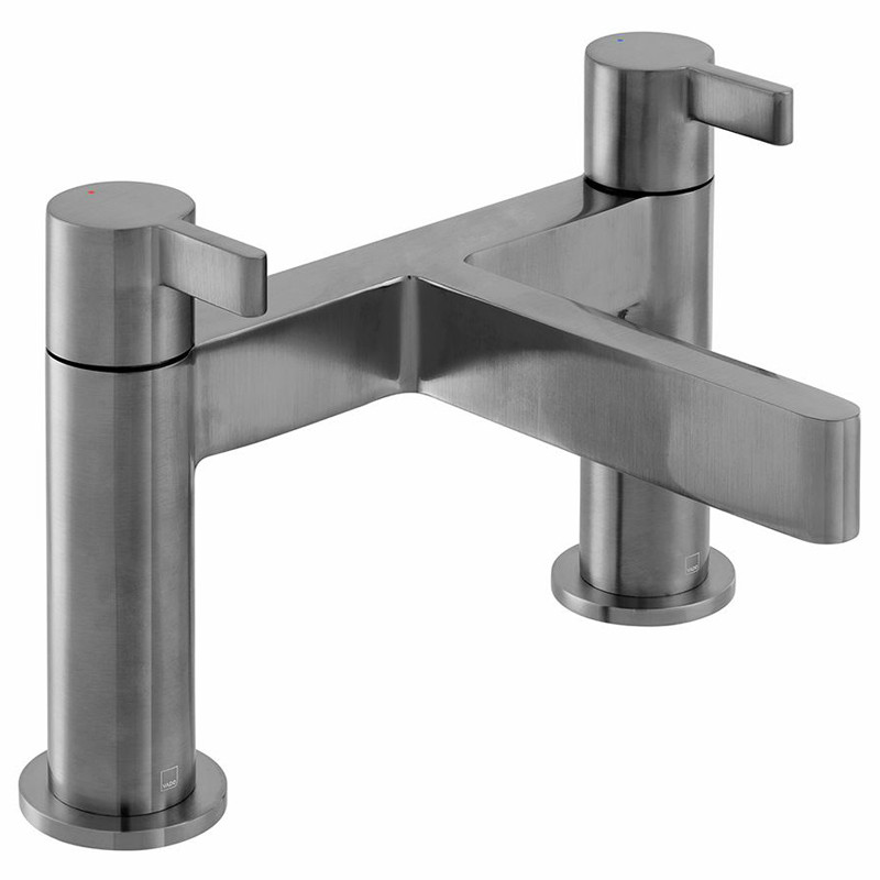 Vado Edit bateria wannowa dwuotworowa gunmetal szczotkowany IND-EDI137-BGM