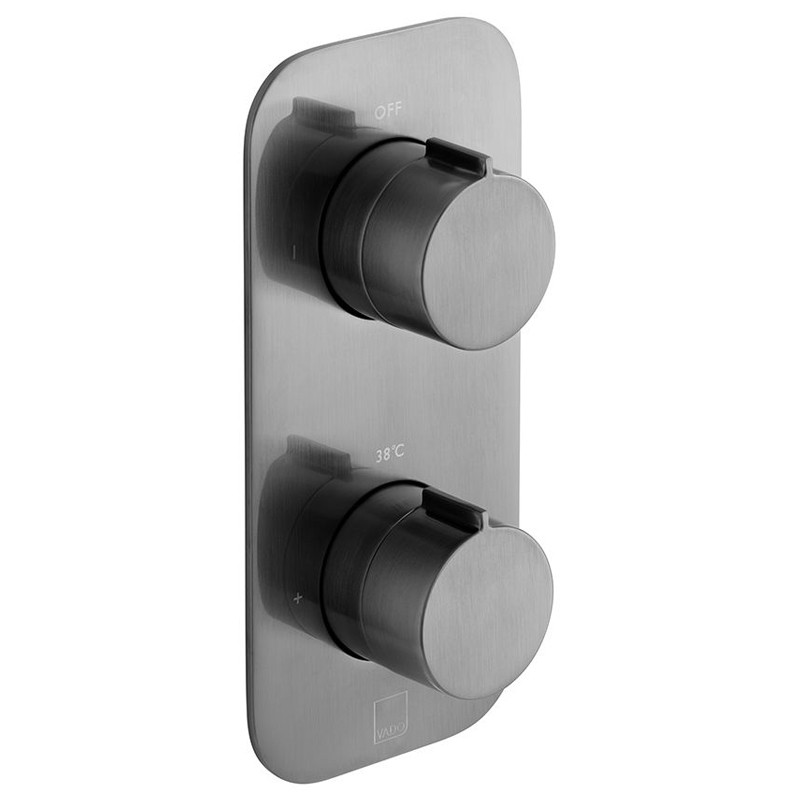 Vado Tablet bateria termostatyczna podtynkowa 1-drożna gunmetal szczotkowany IND-T148-ALT-BGM