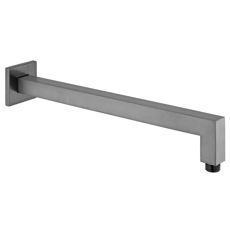 Vado Notion kompletny zestaw prysznicowy podtynkowy z deszczownicą 30x30 i drążkiem gunmetal szczotkowany IND-SS-NOT2-BGM