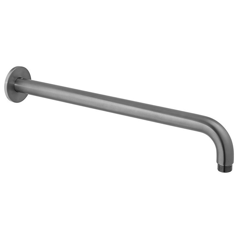 Vado Knurled kompletny termostatyczny zestaw prysznicowy podtynkowy z deszczownicą 30x30 i drążkiem gunmetal szczotkowany IND-SS-TAB6-BGMK