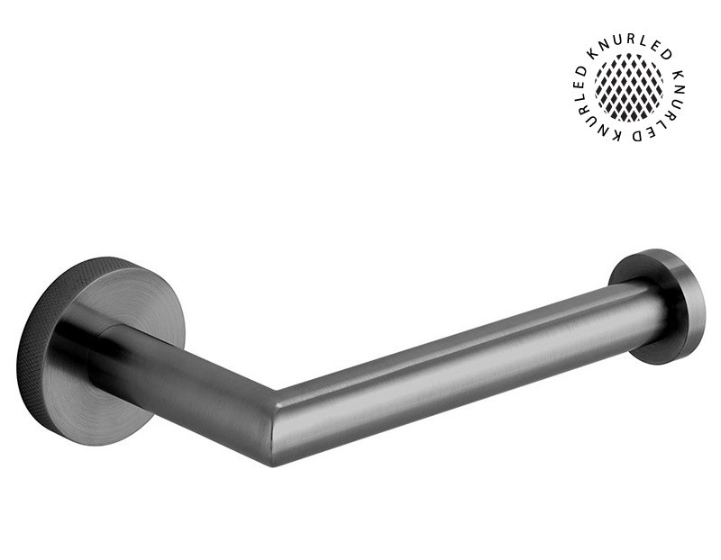 Vado Knurled Spa uchwyt na papier toaletowy gunmetal szczotkowany IND-SPA180-BGMK