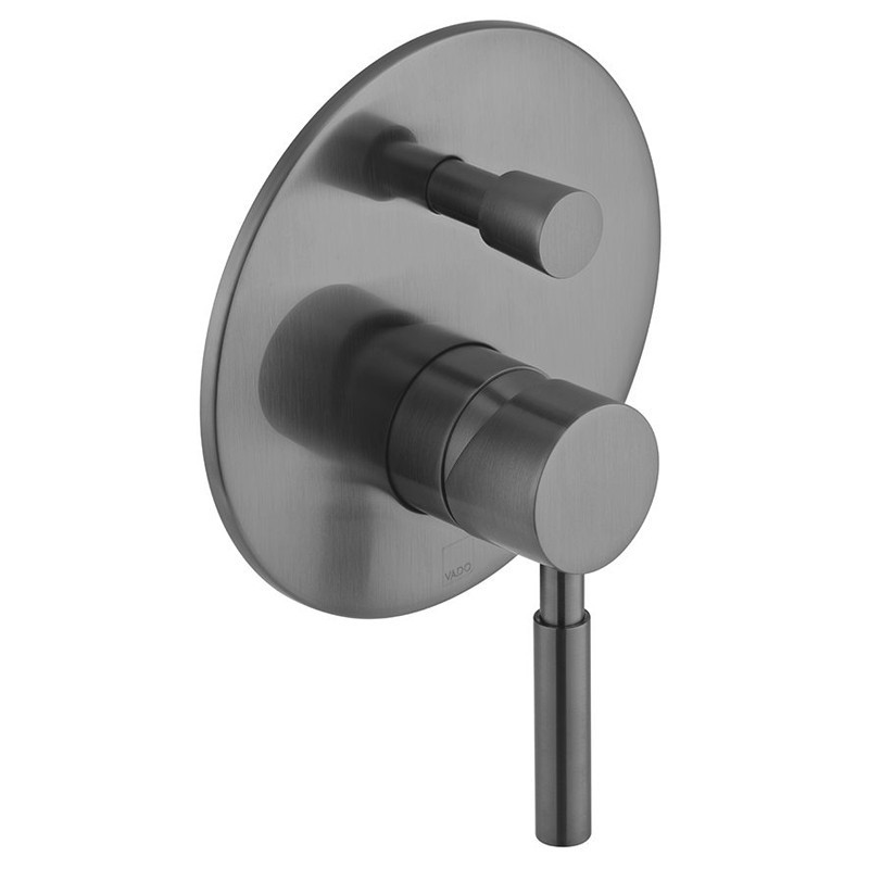 Vado Origins kompletny zestaw wannowy podtynkowy z wylewką i zestawem punktowym gunmetal szczotkowany IND-BS-ORI2-BGM