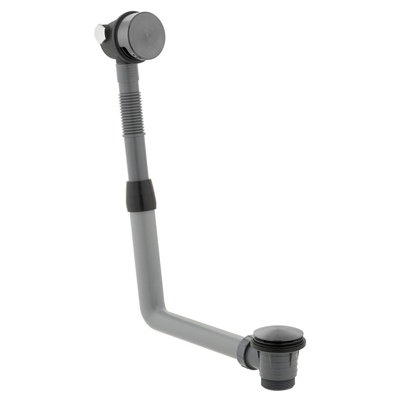 Vado Tablet termostatyczny zestaw wannowo-prysznicowy podtynkowy z deszczownicą 30x30 i napełnianiem wanny gunmetal szczotkowany IND-3WS-TAB1-BGM